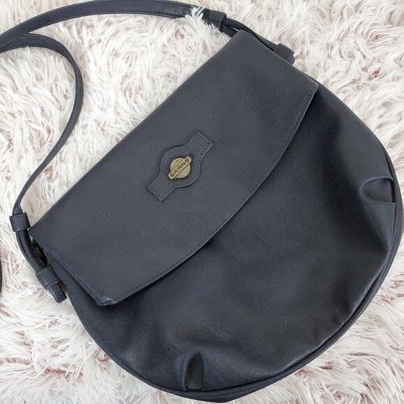 Vintage 80's Sarne Navy Purse - Picture 2 of 11